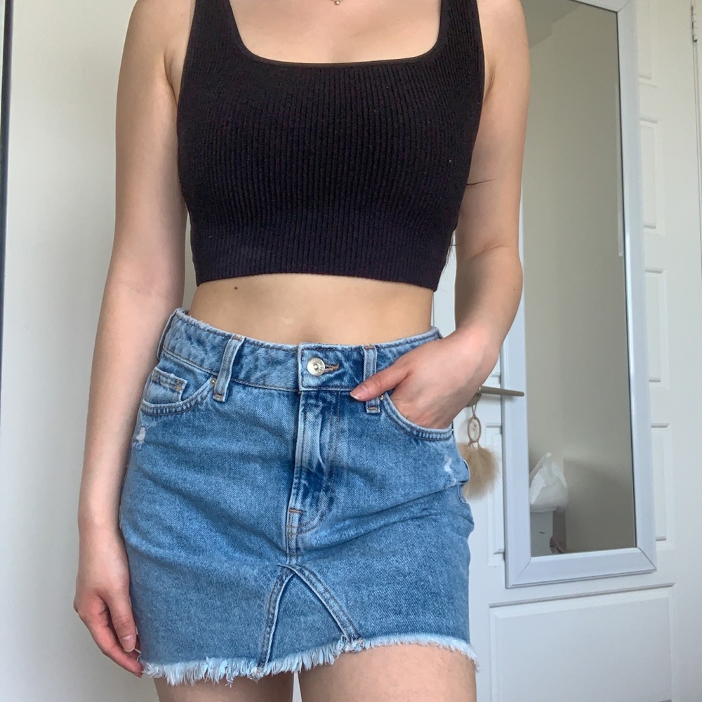H&M Medium Blue Denim Skirt